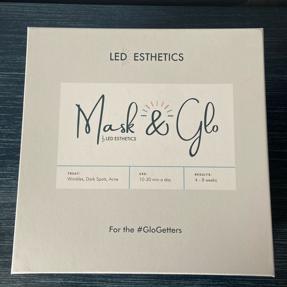 LED Esthetics Mask & Glo. Like New.